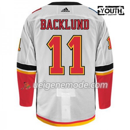 Kinder Eishockey Calgary Flames Trikot MIKAEL BACKLUND 11 Adidas Weiß Authentic